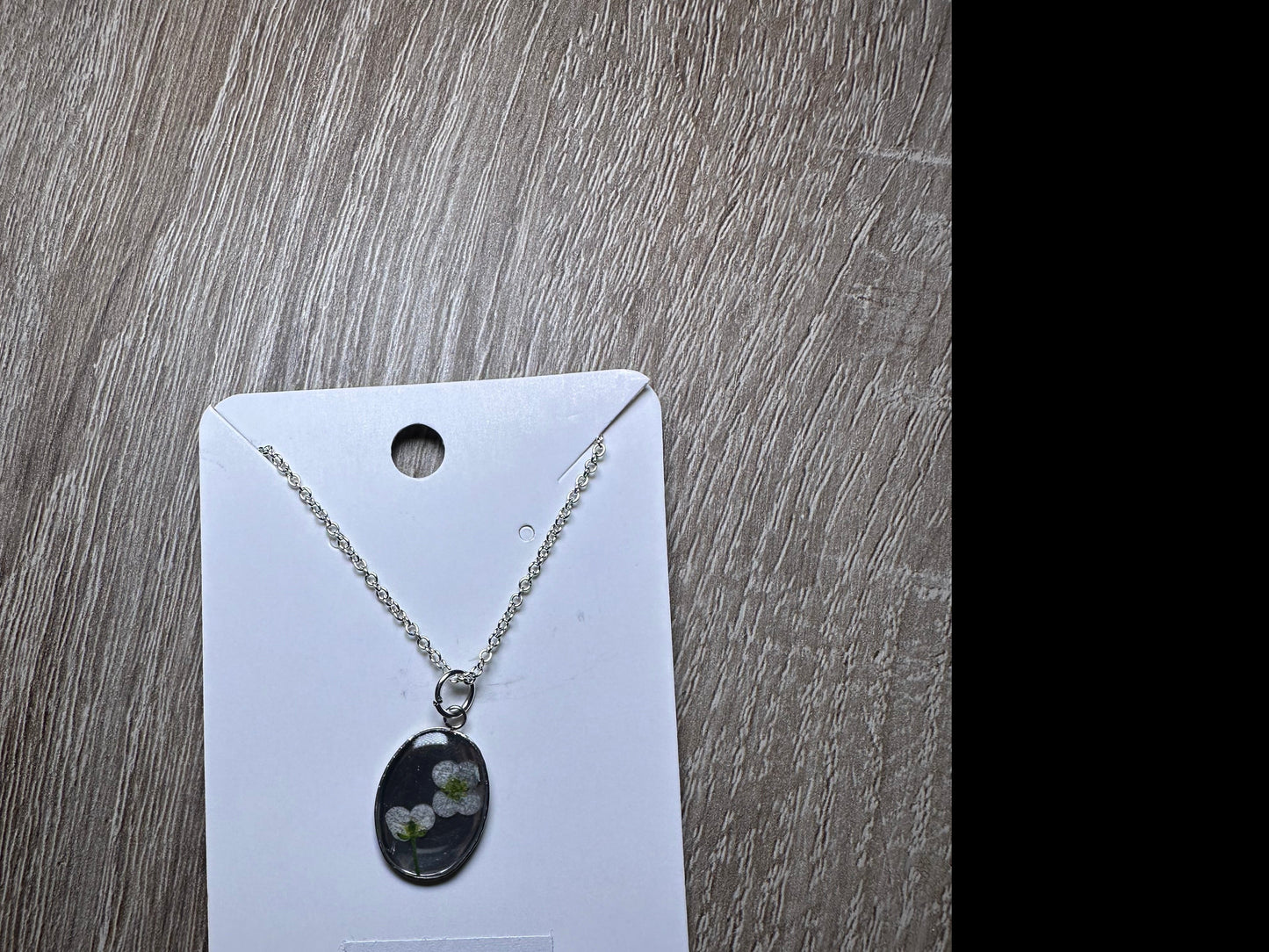 Silver Oval Necklace